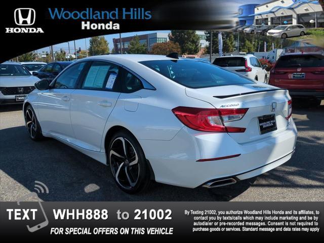 used 2021 Honda Accord car, priced at $29,888