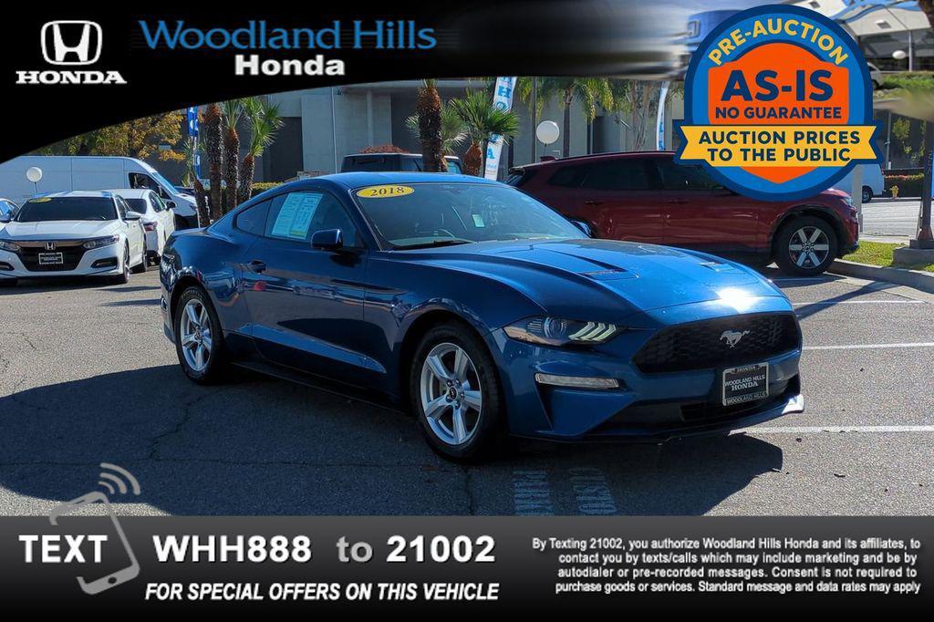 used 2018 Ford Mustang car, priced at $17,588