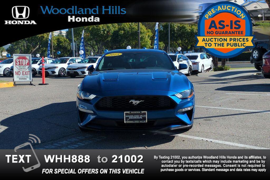 used 2018 Ford Mustang car, priced at $17,588