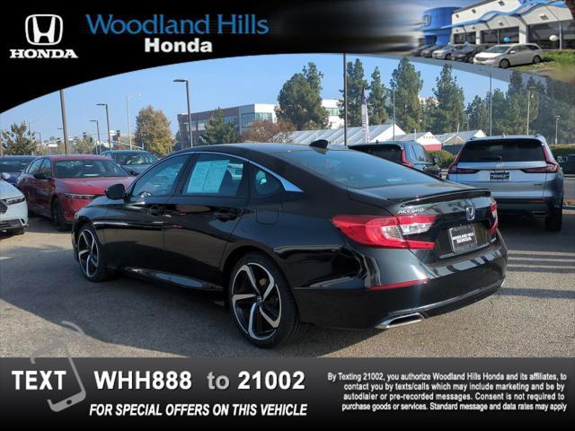 used 2021 Honda Accord car, priced at $23,588