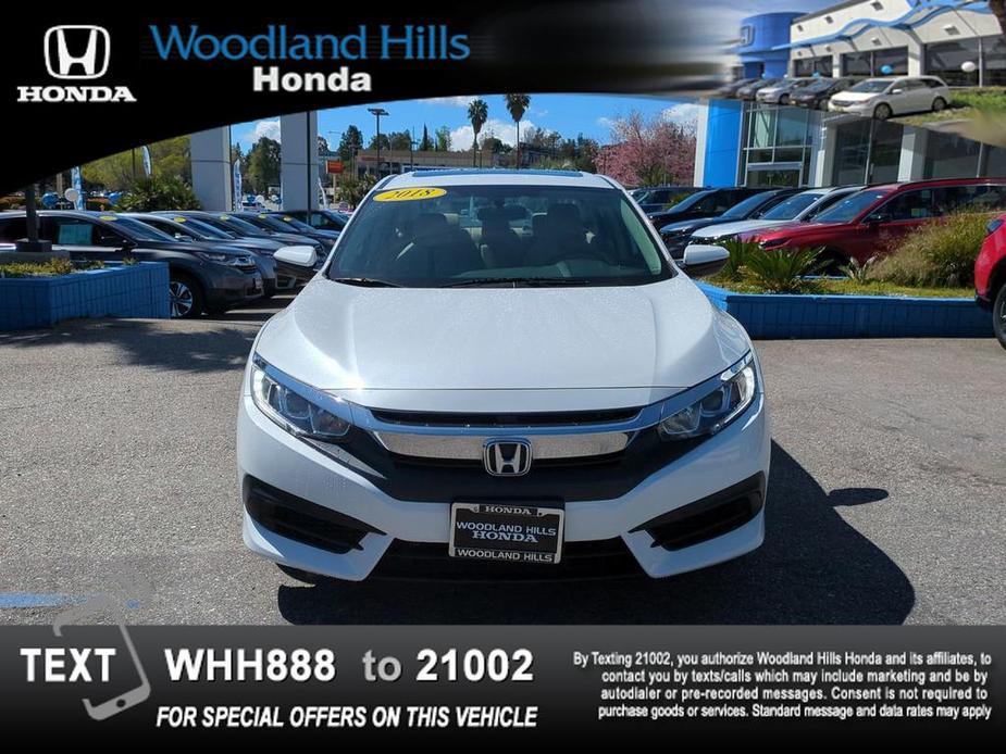 used 2018 Honda Civic car, priced at $17,588