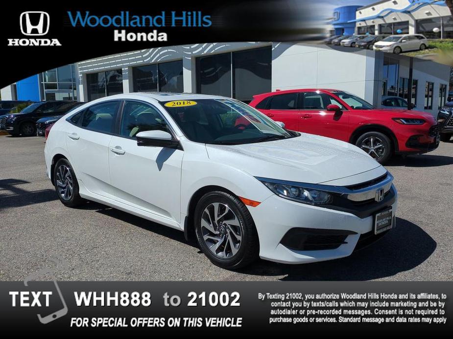 used 2018 Honda Civic car, priced at $17,588