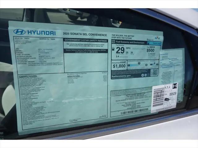 new 2025 Hyundai Sonata car, priced at $32,975