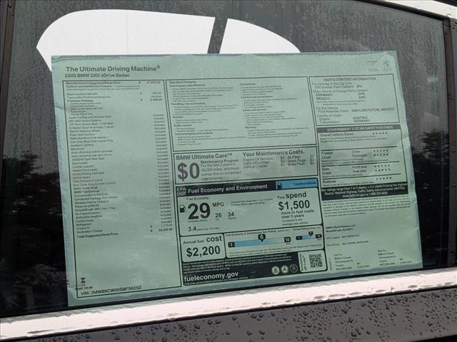 used 2025 BMW 330 car, priced at $52,225