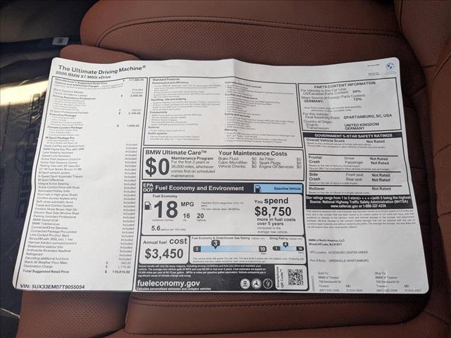new 2026 BMW X7 car, priced at $119,915