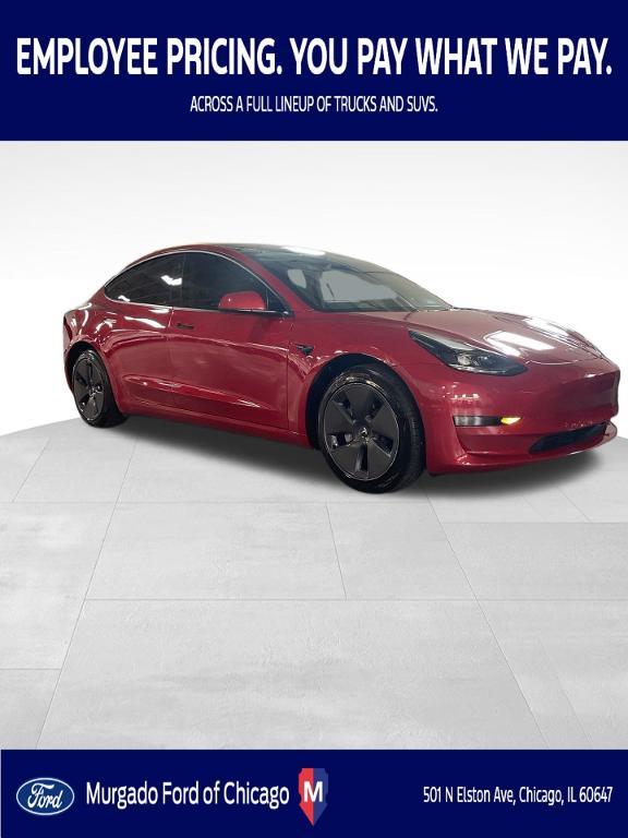 used 2022 Tesla Model 3 car, priced at $27,499
