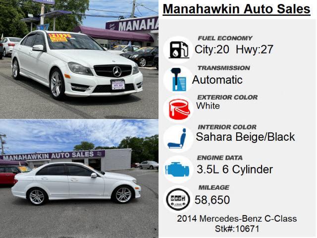 used 2014 Mercedes-Benz C-Class car, priced at $13,995