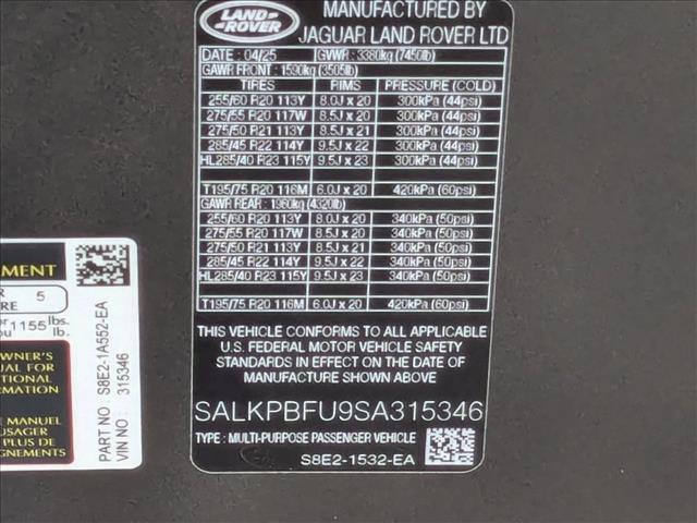 new 2025 Land Rover Range Rover car, priced at $137,150