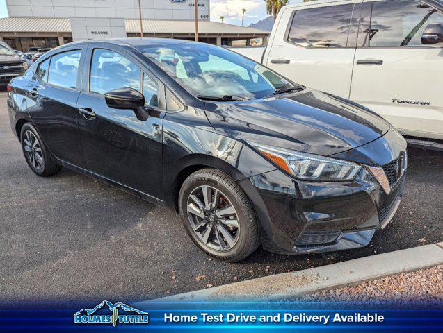 used 2021 Nissan Versa car, priced at $14,999