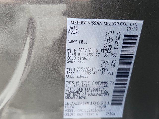 new 2024 Nissan Titan car, priced at $44,605