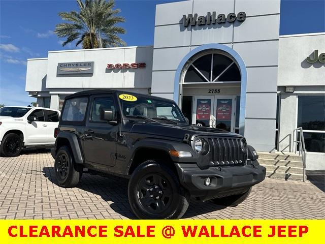 used 2023 Jeep Wrangler car, priced at $27,900