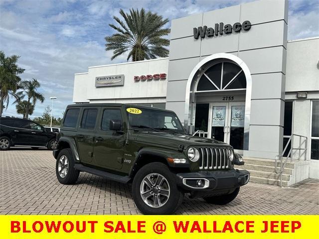 used 2022 Jeep Wrangler Unlimited car, priced at $34,500