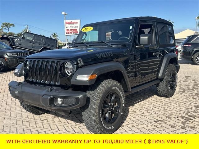 used 2022 Jeep Wrangler car, priced at $31,530