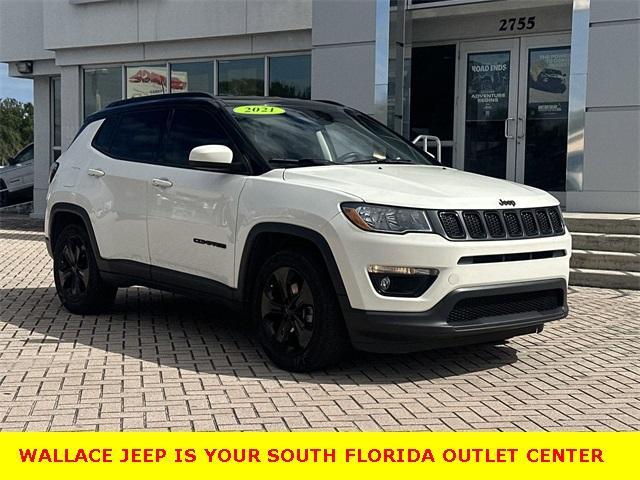 used 2021 Jeep Compass car, priced at $17,500