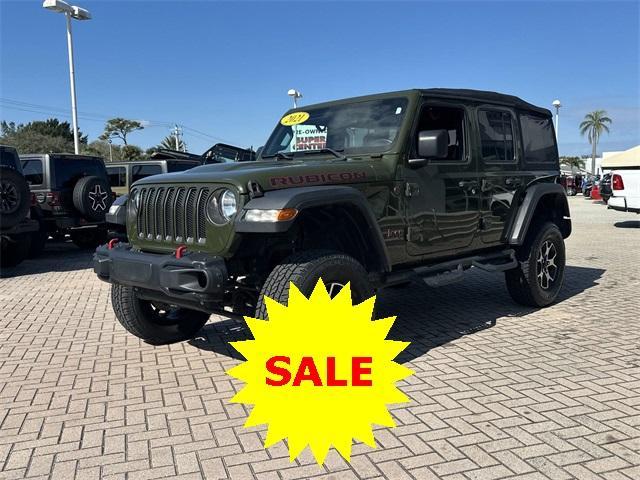 used 2021 Jeep Wrangler Unlimited car, priced at $33,900