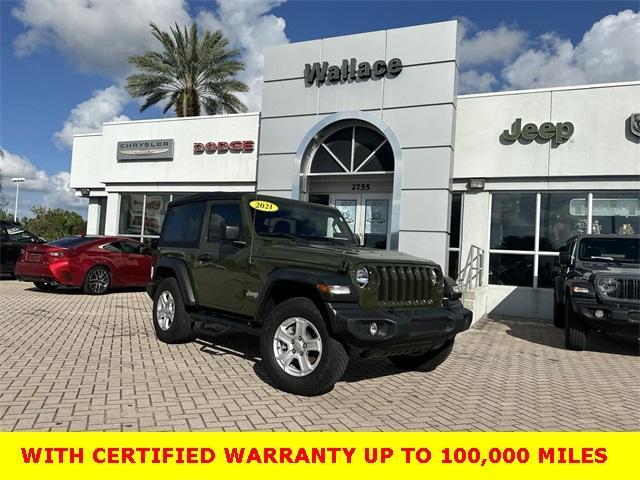 used 2021 Jeep Wrangler car, priced at $31,480