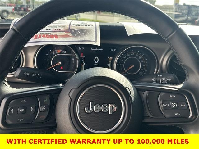 used 2021 Jeep Wrangler car, priced at $31,480