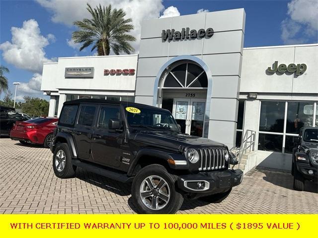 used 2021 Jeep Wrangler Unlimited car, priced at $32,900