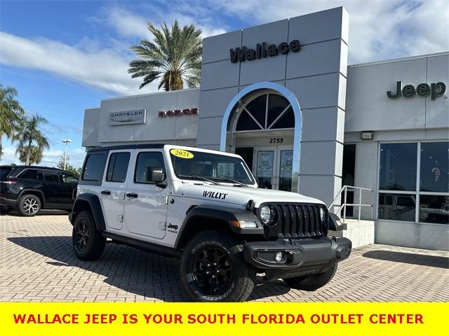 used 2021 Jeep Wrangler Unlimited car, priced at $29,980