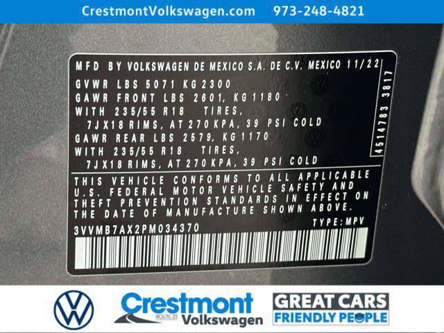 used 2023 Volkswagen Tiguan car, priced at $24,988