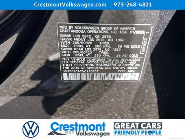 used 2022 Volkswagen Atlas Cross Sport car, priced at $30,988
