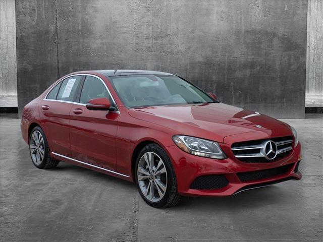 used 2018 Mercedes-Benz C-Class car, priced at $17,900