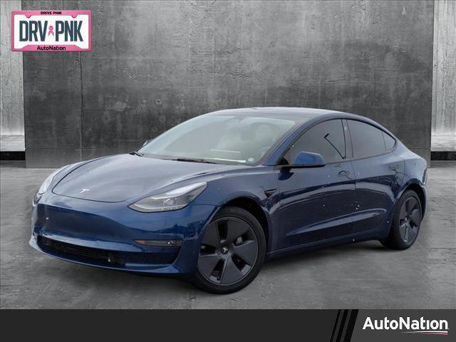 used 2022 Tesla Model 3 car, priced at $23,452