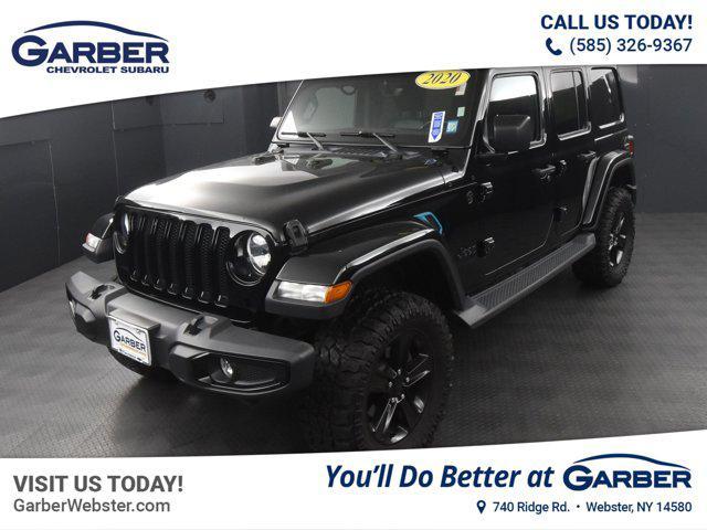 used 2020 Jeep Wrangler Unlimited car, priced at $33,109