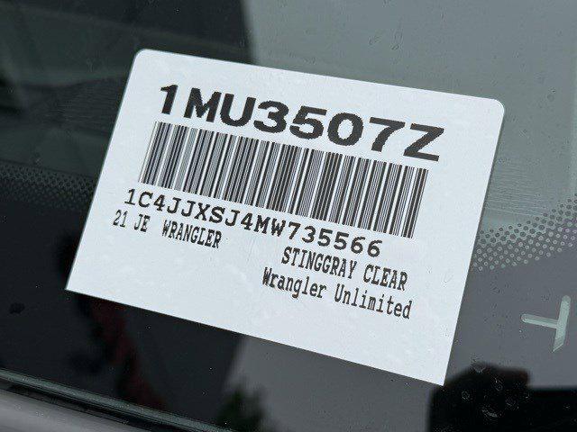 used 2021 Jeep Wrangler Unlimited car, priced at $67,358