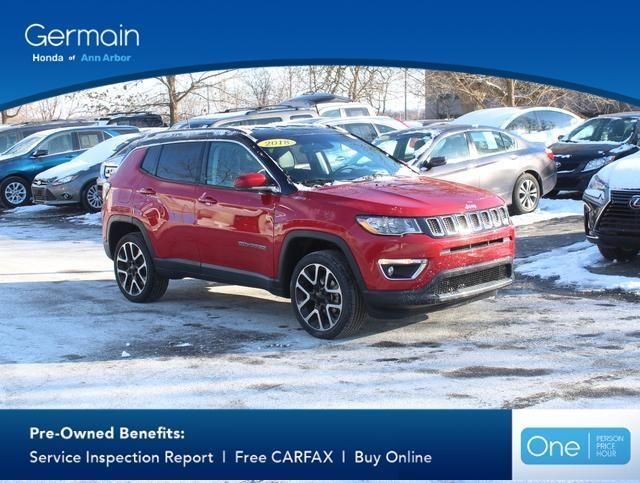 used 2018 Jeep Compass car, priced at $15,714