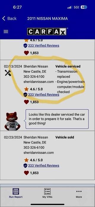 used 2011 Nissan Maxima car, priced at $6,999