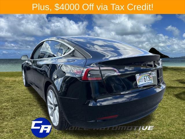 used 2018 Tesla Model 3 car, priced at $28,000