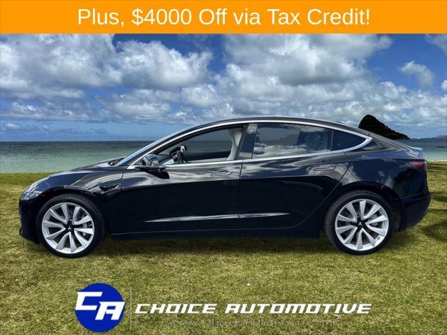 used 2018 Tesla Model 3 car, priced at $28,000