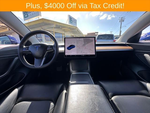 used 2021 Tesla Model 3 car, priced at $28,500