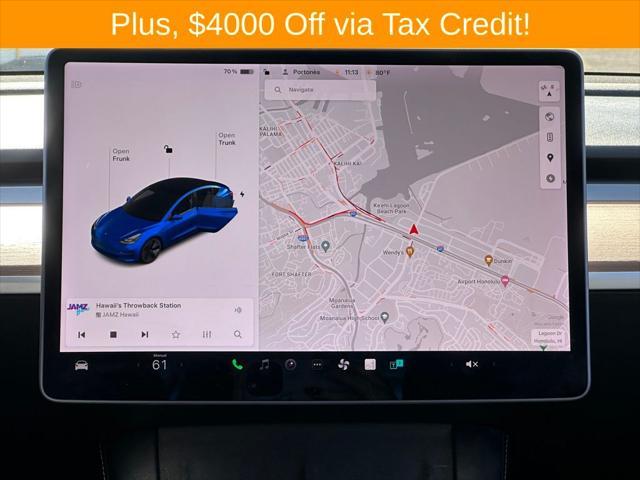 used 2021 Tesla Model 3 car, priced at $28,500