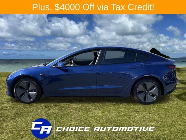 used 2021 Tesla Model 3 car, priced at $28,500