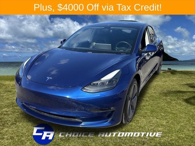 used 2021 Tesla Model 3 car, priced at $28,500