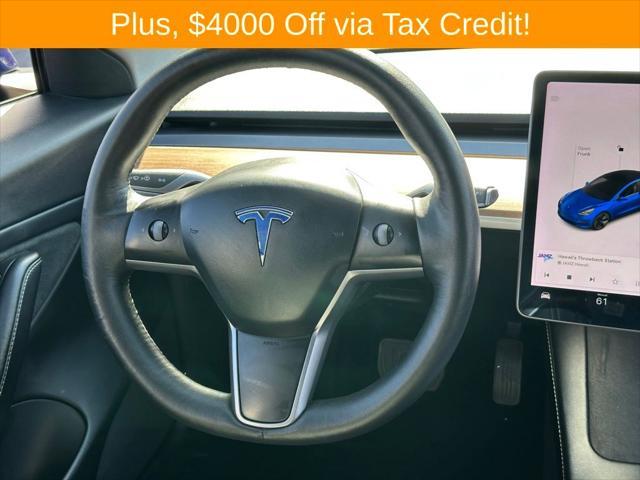 used 2021 Tesla Model 3 car, priced at $28,500