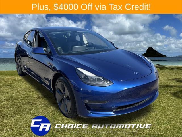 used 2021 Tesla Model 3 car, priced at $28,500