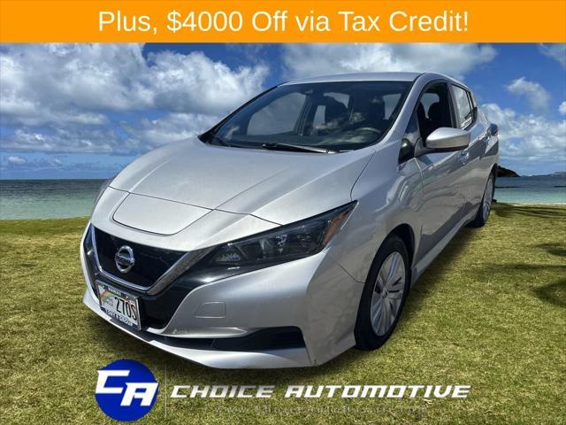 used 2021 Nissan Leaf car, priced at $17,500