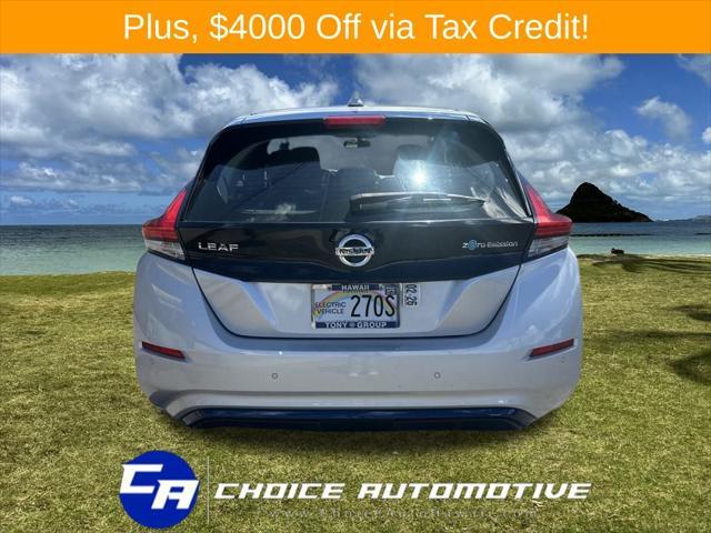 used 2021 Nissan Leaf car, priced at $17,500
