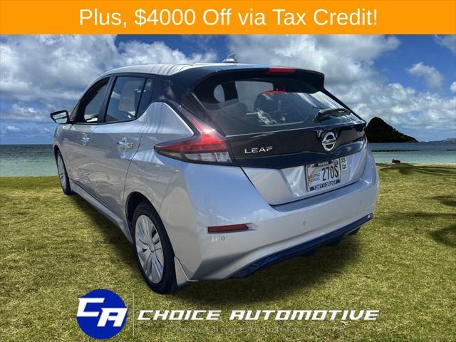 used 2021 Nissan Leaf car, priced at $17,500