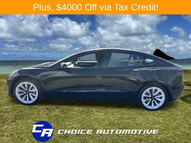 used 2022 Tesla Model 3 car, priced at $30,000