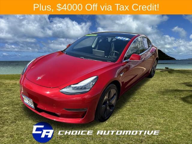 used 2019 Tesla Model 3 car, priced at $25,000