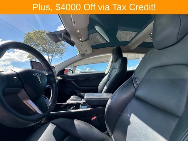 used 2019 Tesla Model 3 car, priced at $25,000