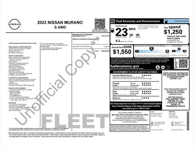 used 2023 Nissan Murano car, priced at $25,000