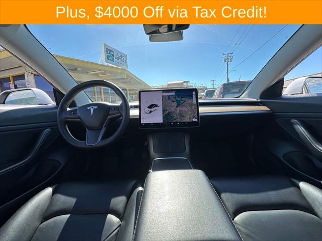 used 2021 Tesla Model 3 car, priced at $24,000