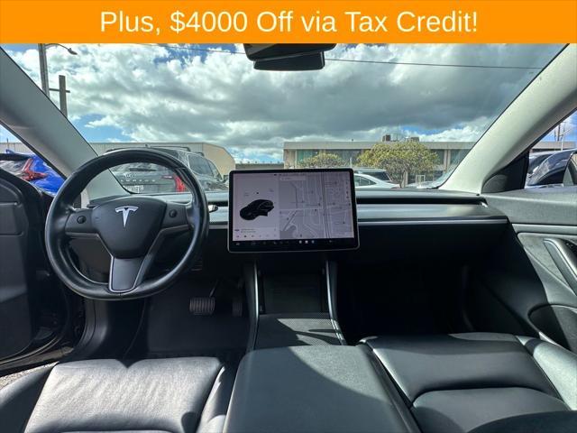 used 2019 Tesla Model 3 car, priced at $23,000