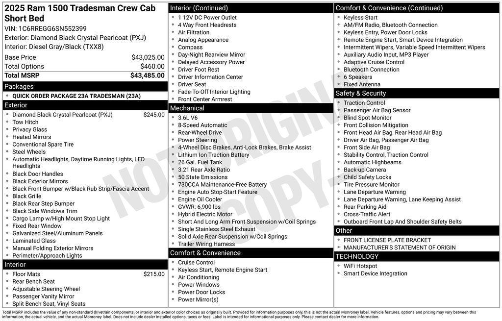 used 2025 Ram 1500 car