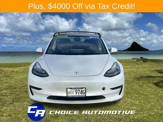 used 2019 Tesla Model 3 car, priced at $25,000